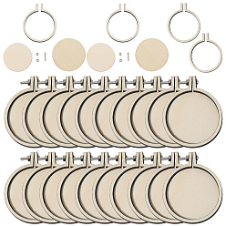 Кукурузный Шелк 20 коробки деревянные пяльцы для вышивания, кольцо для вышивки крестом, для вышивки и вышивки крестиком, цвет колоса кукурузы, 47x40x5.5 мм