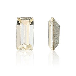00520 Light Gold Quartz Фантазийные кристаллы preciosa® maxima, чешский хрусталь, 435 26 212 багет, срыв твердой мозговой оболочки, 00520 светло-золотистый кварц, 4x2 мм