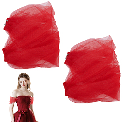 Красный Нейлоновые свадебные ремни, свадебное вечернее платье тюлевая шаль, красные, 400x50~170x5 мм