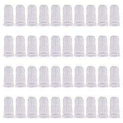 Белый 40шт. хлопчатобумажная пряжа для пальцев, защита пальцев, белые, 68~72x33~34x4 мм