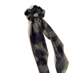 Черный Связей ткани волос, аксессуары для волос для женщин и девочек, живопись тушью, чёрные, 350 мм