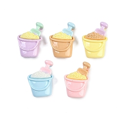 Другие Кабошоны из смолы, разноцветные, ведро с песком, 16x11.5x5.5 мм