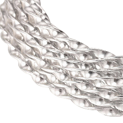 Серебро Алюминиевая проволока, скрученный, серебряные, 2~3 мм, около 32.8 футов (10 м) / рулон