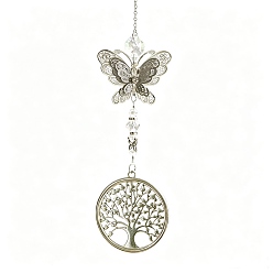 Бабочка Кристалла Suncatcher, со сплавочной фурнитурой, для дома, садовые украшения, бабочка, 320x50 мм