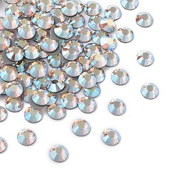00520 200 Light Gold Quartz AB Камни preciosa® crystal hotfix с плоской основой, чешский хрусталь, круглый(438 11 612 шатон роза вива 12 ®), 00520 200 светло-золотой кварц ab, ss 12 (3~3.2 мм)