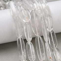 Самородки Природных кристаллов кварца бисер нитей, горного хрусталя, самородки, упавший камень, самородки, 21~28x8~10x6~9 мм, отверстие : 0.7~0.8 мм, около 15~16 шт / нитка, 15.35~16.54'' (39~42 см)