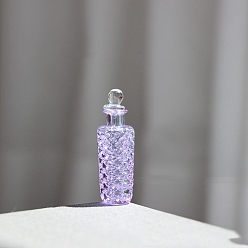 Лиловый Мини-стеклянные украшения для ваз для цветов, аксессуары для кукольного домика с микро-ландшафтом, притворяясь опорными украшениями, сирень, 14x33 мм