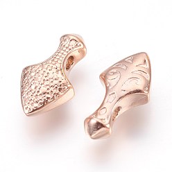 Roségold 316 chirurgische Edelstahlanhänger, arrow, Roségold, 15.5x7.9~8.2x5 mm, Bohrung: 1.9 mm