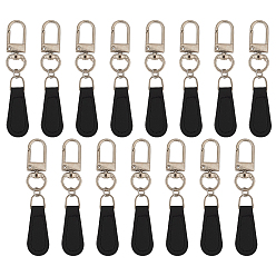 Платина 15изготовлен из искусственной кожи с поворотными застежками-молниями из сплава, слеза, платина, 74 мм