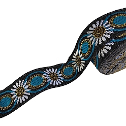 Темно-Голубой Полиэфирная лента, орнамент одежды, глубокое синее небо, 3/4 дюйм (20 мм), около 7.66 ярдов (7 м) / шт