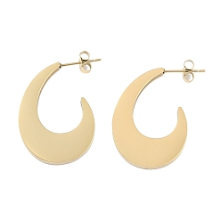 Настоящее золото 18K 304 из нержавеющей стали серьги, слеза, реальный 18 k позолоченный, 29.5x22 мм