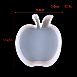 Яблоко Пищевые силиконовые формы, формы помады, для украшения торта поделки, цвет шоколада, конфеты, УФ-смола и эпоксидная смола, белые, яблоко, 102x94x26 мм