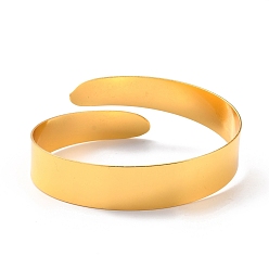 Золотой Простая манжета на плече, браслет с открытыми нарукавниками из сплава для девочек и женщин, золотые, внутренний диаметр: 3-1/4 дюйм (8.3 см)