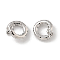 Платина Латуни Twister застежками, кольцо, платина, 5.5x1.2 мм, отверстие : 3 мм