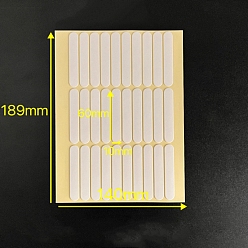 Прозрачный Прямоугольный прозрачный акриловый двусторонний клей, прозрачные, 60x10x0.5 мм, 30 шт / комплект