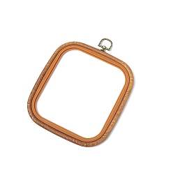 Перу Квадратные пяльцы для вышивания крестиком из АБС-пластика, вышитая рамка дисплея, аксессуары для швейных инструментов, Перу, 165x145 мм