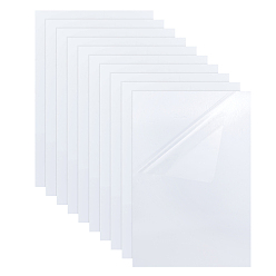 Белый Двусторонние самоклеящиеся ПВХ-панели, для презентаций, школа, офисные и художественные проекты, прямоугольные, белые, 357x280x1.5 мм