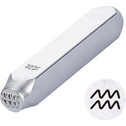 Водолей Железные штампы, инструменты для штамповки, для кожгалантереи, 12 узоры созвездий, Водолей, 65.5x10 мм