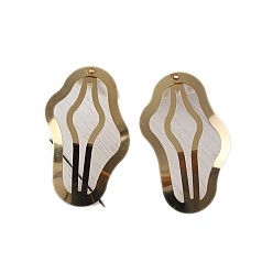 Золотой Металлические заколки для волос, аксессуары для волос для женщин и девочек, золотые, 60x35 мм