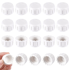 Белый 20шт. крышки для бутылок из ПВХ, колонка, белые, 27x17 мм, внутренний диаметр: 20 мм