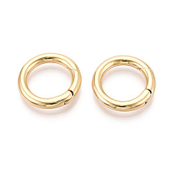 Настоящее золото 18K Латунные пружинные кольца, без никеля , кольцо, реальный 18 k позолоченный, 18x3 мм