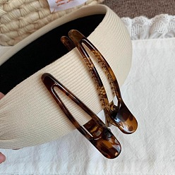 Сиена Заколки для волос из кожи аллигатора, цвет охры, 90x30 мм