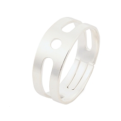 Серебро 316 хирургическое кольцо из нержавеющей стали для изготовления ювелирных изделий, настройки пустых колец для пальцев, серебряные, 7.5 мм, отверстие : 2.5 мм, внутренний диаметр: 17 мм