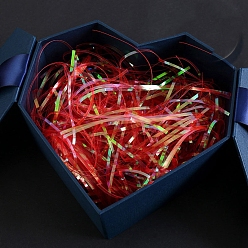 Красный Красочный наполнитель из измельченной бумаги из рафии, для упаковки подарков и наполнения пасхальной корзины, красные, 3 мм, 50 г / мешок