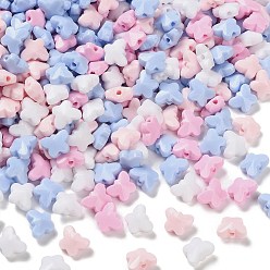 Фиолетовый Непрозрачные акриловые бусины, бабочка, граненые, фиолетовые, 6.5x8x4.5 мм, отверстие : 1.2 мм, 4000 шт / 500 г