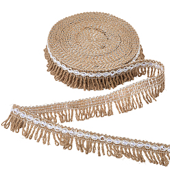 Цвет Древесины Отделка льняным кружевом, льняная лента, аксессуары для одежды, деревесиные, 1-3/8 дюйм (35 мм)