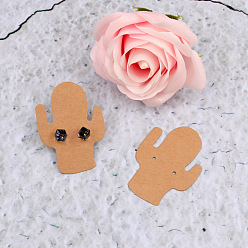 Перу 100 шт. бумажные карточки для демонстрации сережек в форме кактуса, Перу, 5.5x4 см