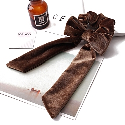 Кадет Синий Бархатные резинки для волос, аксессуары для волос для женщин и девочек, бантом, кадетский синий, 150x90 мм