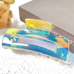 Rectangle Акриловые коготь заколки, аксессуары для волос для женщин и девочек, прямоугольные, 52x105 мм