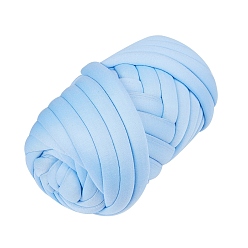Kornblumenblau Armstrickgarn, Polyestergarn, super weiches waschbares sperriges Riesengarn, für extrem stricken diy handgefertigte decken, Kornblumenblau, 19 mm, über 500 g / Bündel, ca. 24 m / Bündel