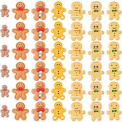 (52) Непрозрачная лаванда 84 шт 7 стили кабошоны из непрозрачной смолы, имитация печенья, Колобок, разноцветные, 13.5~32x10.5~27x3.5~7 мм, 12 шт / стиль