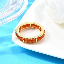 Красный Агат Оригинальный дизайн 925 кольца из стерлингового серебра, с естественным сердолика, реальный 18 k позолоченный, 5.5 мм, внутренний диаметр: 18 мм