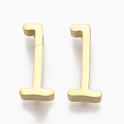 Number 304 Stainless Steel Pendants, Number, Golden, Num.1, 13x6x3mm, Hole: 1.8mm