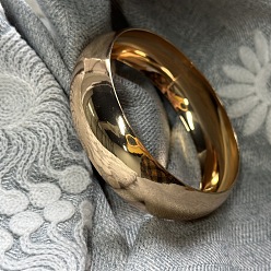 Золотистый Плоские круглые браслеты из смолы для женщин, золотые, внутренний диаметр: 3-1/8 дюйм (8 см)