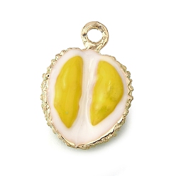 Durian Подвески из эмали и сплава, фрукты, золотые, дуриан, 17x11.5x7.5 мм, отверстие : 1.8 мм