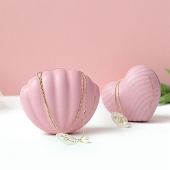 Pink Iron Candy Box, Shell Candy Box, Pink, 11.5x9x6cm