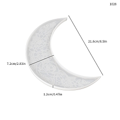 Луна Подставка для подставок своими руками, пищевая силиконовая форма, формы для литья смолы, для уф-смолы, изготовление изделий из эпоксидной смолы, белые, луна, 216x72x12 мм
