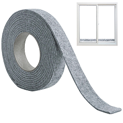 Gris Cinta de fieltro autoadhesiva, gris, 2000x30x4.5 mm