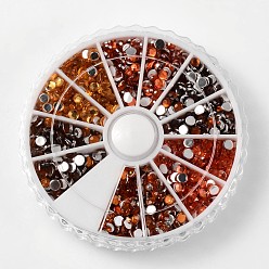 (52) Непрозрачная лаванда Акриловые стразы - кабошоны , граненые, полукруглый, разноцветные, 3x1 мм, о 105 шт / отсека, 1260 шт / коробка