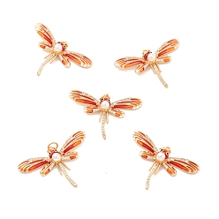 Настоящее золото 18K Кулоны из экологически чистой латуни с микропаве и кубическим цирконием, долговечный, без свинца, без кадмии и без никеля, реальный 18 k позолоченный, 23x35x6 мм