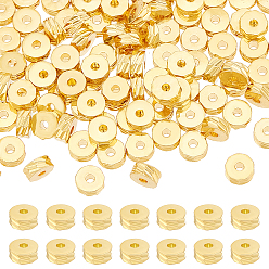 Золотой 80шт. латунная бусина, колонка, золотые, 6x3 мм, отверстие : 1.6 мм