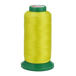 Yellow Polyester Sewing Threads, Temperature Heat Resistant Threads, DIY Leather Sewing Craft, Bookbinding, Shoe Repairing, Yellow, 0.3mm, 1800m/roll