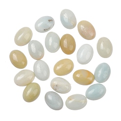 Flower Amazonite Натуральные цветочные кабошоны из амазонита, овальные, 18x13x5~5.5 мм