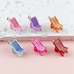 (52) Непрозрачная лаванда Подвески из эмали и сплава, украшения для шезлонгов, золотые, разноцветные, 11.5x10x11 мм, отверстие : 1.2 мм