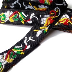 Цветок 7М жаккардовая лента из полиэстера в этническом стиле, аксессуары для одежды, цветок, 1 дюйм (25 мм), около 7.66 ярдов (7 м) / рулон