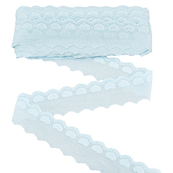 Небесно-голубой Хлопок лента, Сердце Pattern, для пошива аксессуаров, голубой, 2-1/8 дюйм (55 мм), около 16.00 ярдов (5.49 м) / рулон